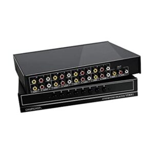 CHUNGHOP 8 Puertos Compuesto 3 RCA Video Audio AV Switcher_1