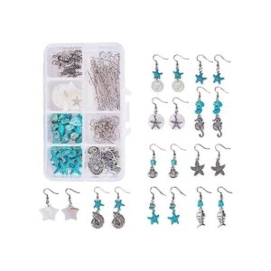 SUNNYCLUE 1 caja DIY 10 pares de aretes de concha de_1