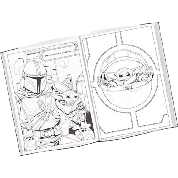 Star Wars Mandalorian Juego de libros para colorear El_4