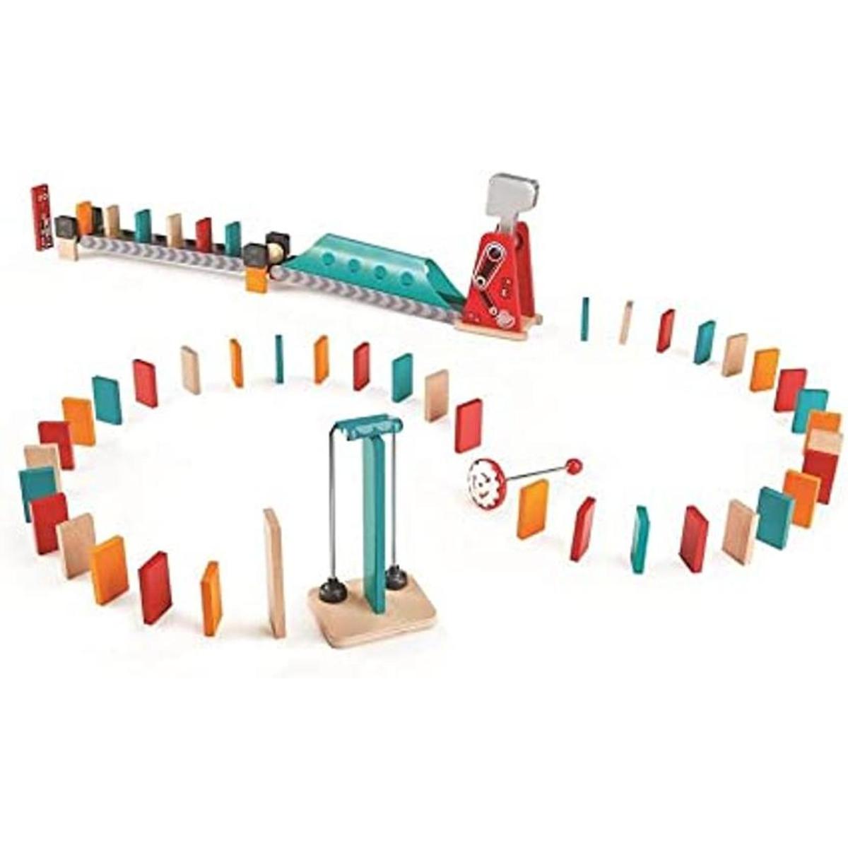 Hape Mighty Hammer Domino Juego de dominó de bola de