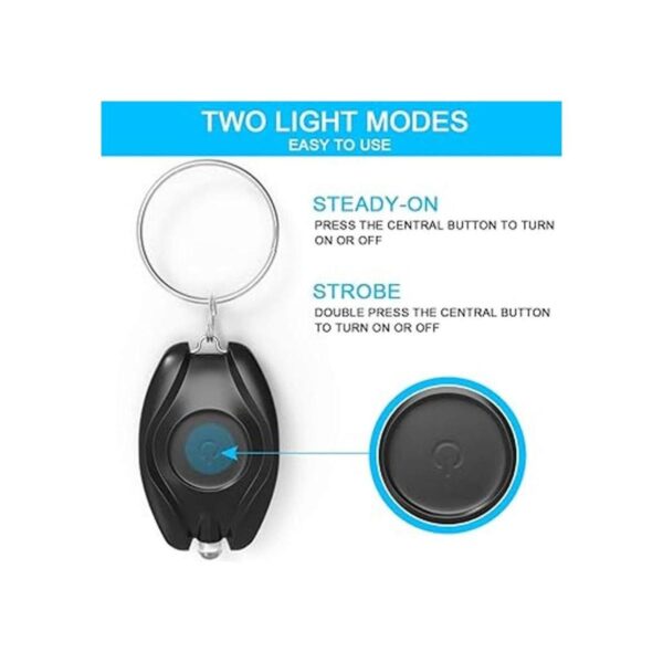 LUMAND 10 Pack Uv Mini LED Lámpara Linterna Llavero Id
