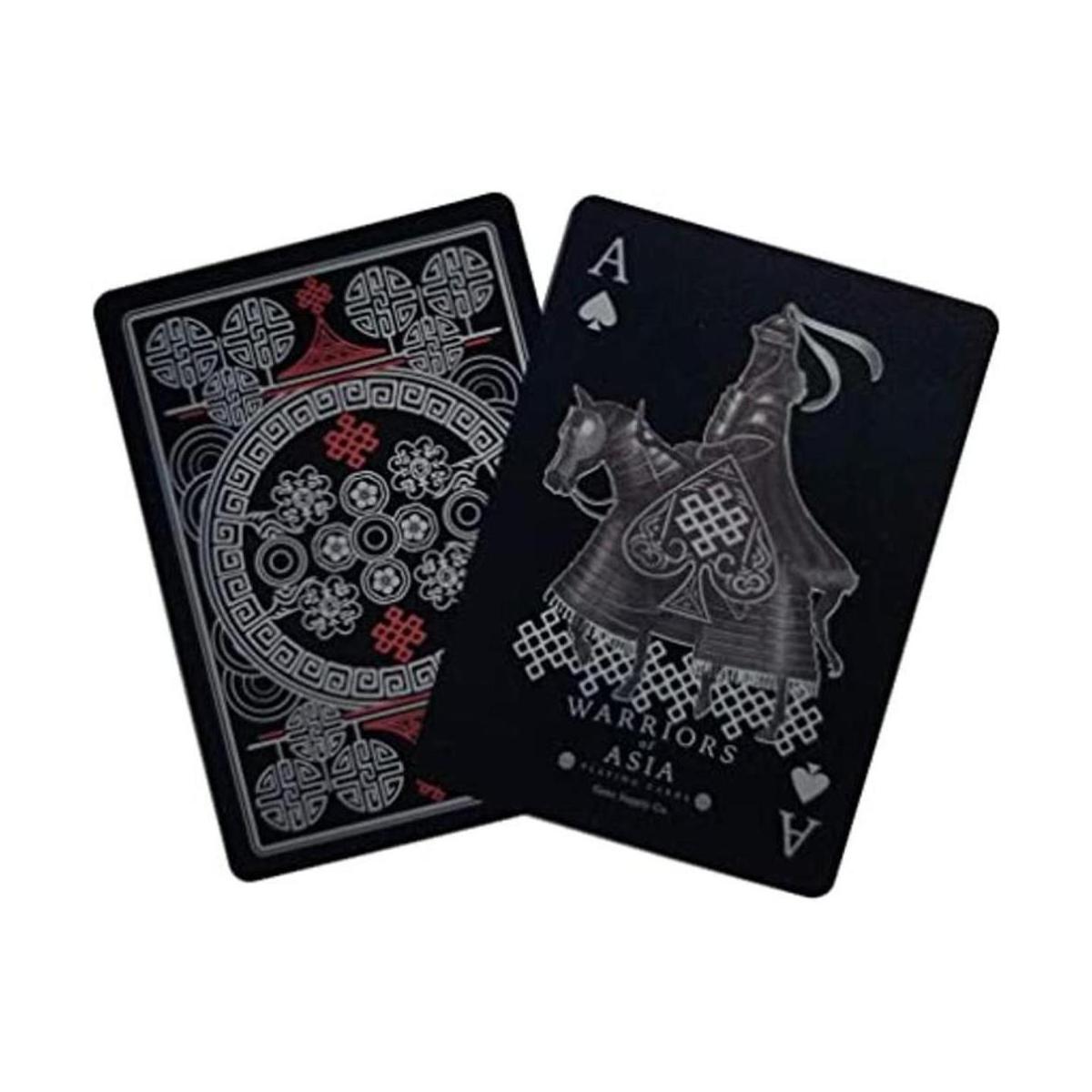 Gent Supply Warriors of Asia Baraja de edición de PVC negro