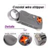 Swpeet Kit de herramientas de cable coaxial profesional