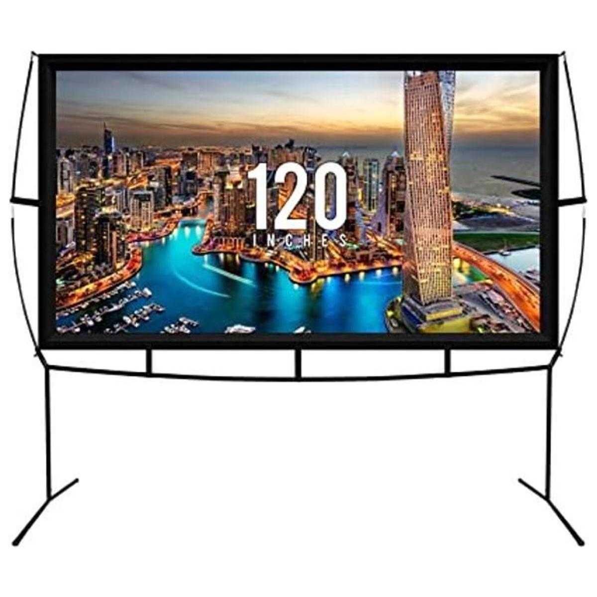 KHOMO GEAR Pantalla de proyector portátil de 120 pulgadas