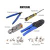 Glarks Juego de herramientas de cable coaxial herramienta