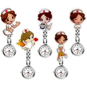 Reloj de enfermera para mujer y mujer diseño de dibujos_1
