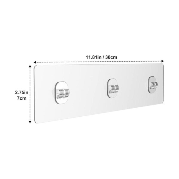 Orimade Paquete de 2 adhesivos de pared transparentes_2
