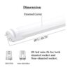 Luces LED de tubo de 2 pies 24 pulgadas 8 W repuesto de