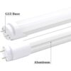 Luces LED de tubo de 2 pies 24 pulgadas 8 W repuesto de