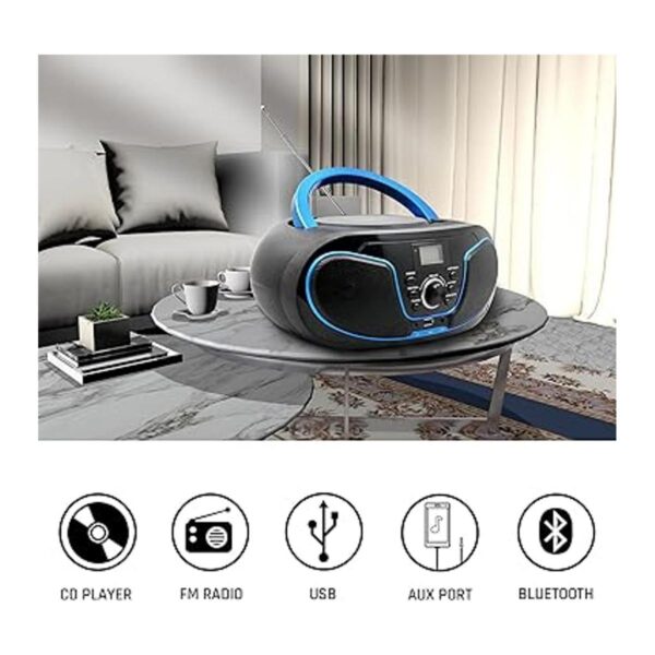 LONPOO Boombox de reproductor de CD sistema de sonido_2
