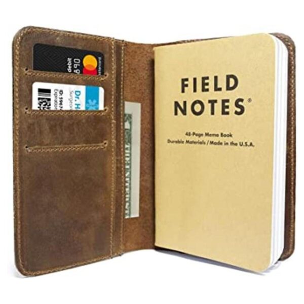 Funda de piel para notas de campo para cuadernos de_1
