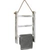 MyGift Escalera de acabado blanqueado de 3 niveles para_1