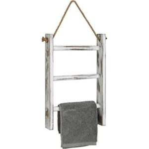 MyGift Escalera de acabado blanqueado de 3 niveles para_1