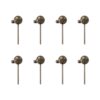 Craftdady 100 aretes de latón de 0.630 x 0.197 in con lazo