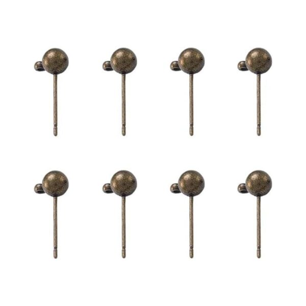 Craftdady 100 aretes de latón de 0.630 x 0.197 in con lazo