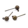 Craftdady 100 aretes de latón de 0.630 x 0.197 in con lazo