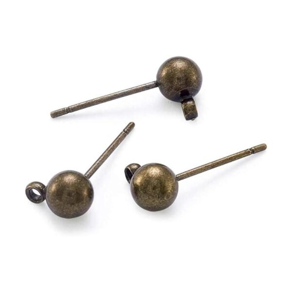 Craftdady 100 aretes de latón de 0.630 x 0.197 in con lazo