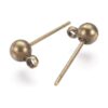 Craftdady 100 aretes de latón de 0.630 x 0.197 in con lazo