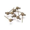 Craftdady 100 aretes de latón de 0.630 x 0.197 in con lazo