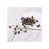Craftdady 100 aretes de latón de 0.630 x 0.197 in con lazo