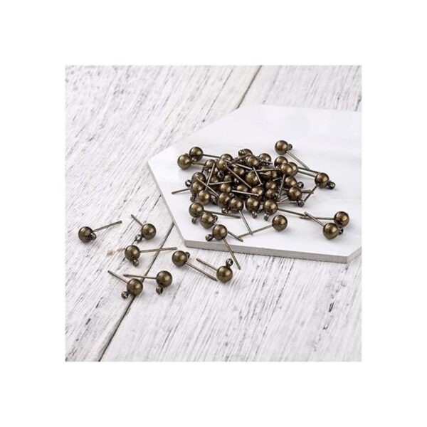 Craftdady 100 aretes de latón de 0.630 x 0.197 in con lazo