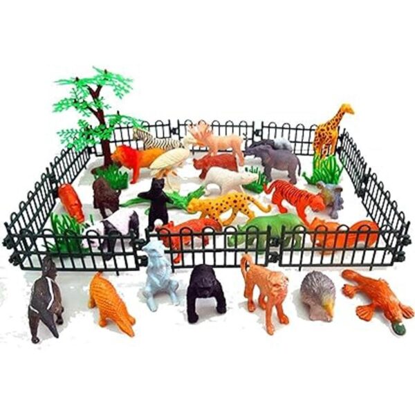 Figuras de animales de safari 53 piezas mini juego de_2
