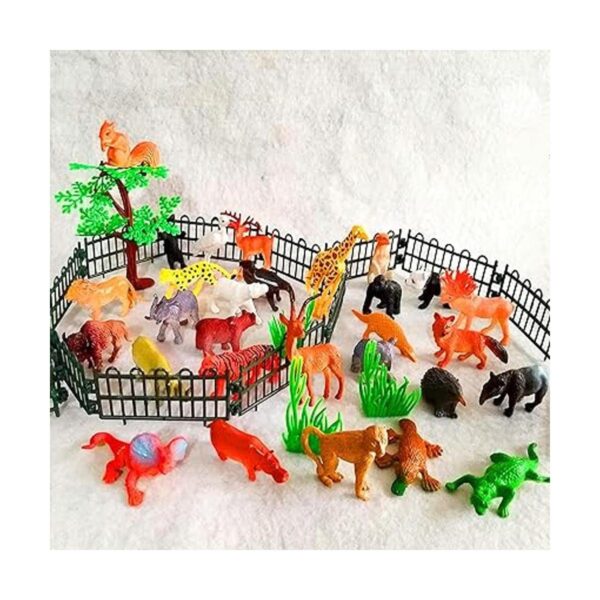 Figuras de animales de safari 53 piezas mini juego de_6