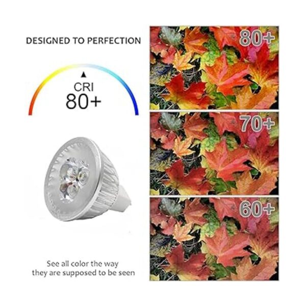 Lxcom Lighting Bombilla LED MR16 de 3 W GU5.3 bombillas