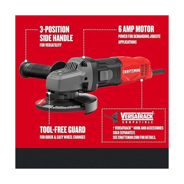 CRAFTSMAN Herramienta de amoladora angular pequeña de 412