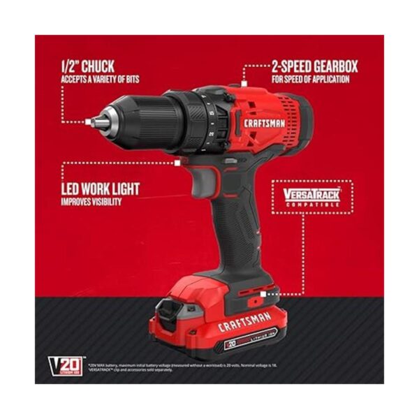 CRAFTSMAN V20 Juego de taladrodestornillador_2