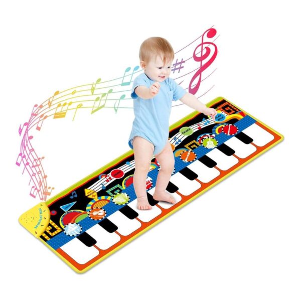 Cyiecw alfombra musical de piano para tocar y bailar con_1