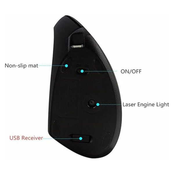 Ratón para zurdos ratones verticales ergonómicos_5