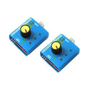 Paquete de 2 ShareGoo 3CH 4.86V Servo Tester CCPM_1