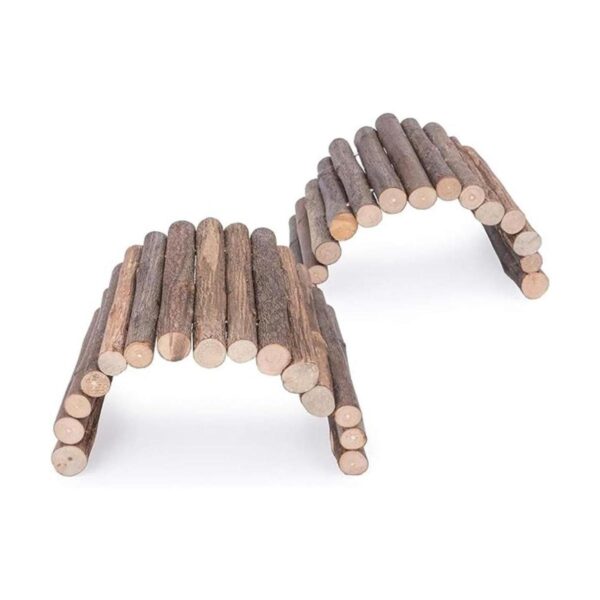 Niteangel Puente de escalera de madera juguete para_1