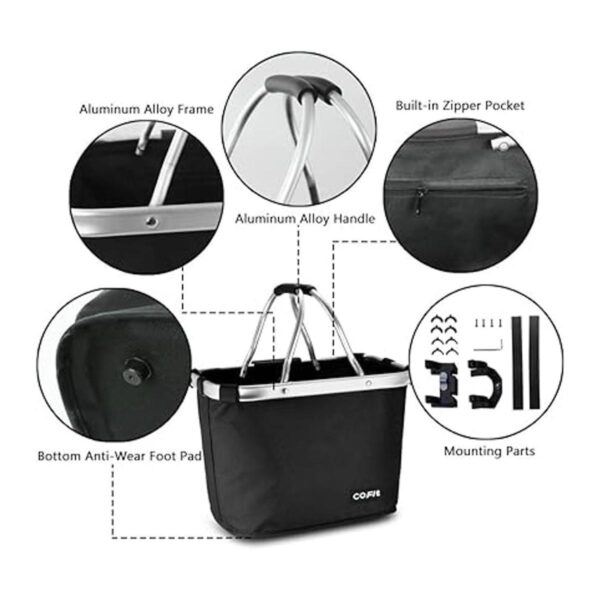 COFIT Cesta desmontable para bicicleta cesta multiusos_3