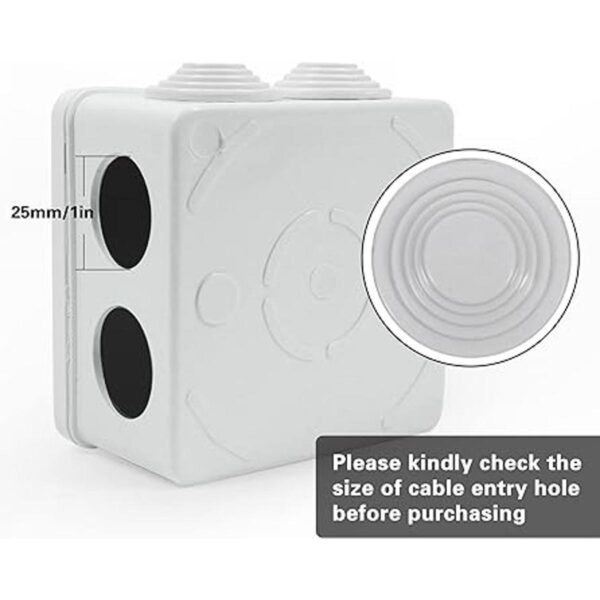Sunnyglade Caja de derivación de plástico ABS IP65_3
