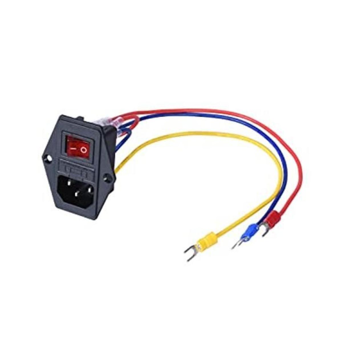 BIQU Interruptor basculante de 15 A 250 V enchufe de