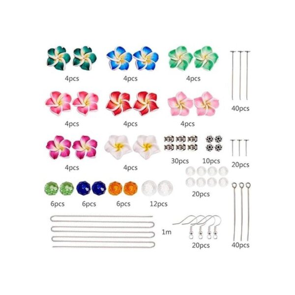 SUNNYCLUE 1 caja DIY hacer 16 pares de arcilla de polímero