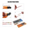 Glarks Alicates de alambre autoajustables AWG2616 05