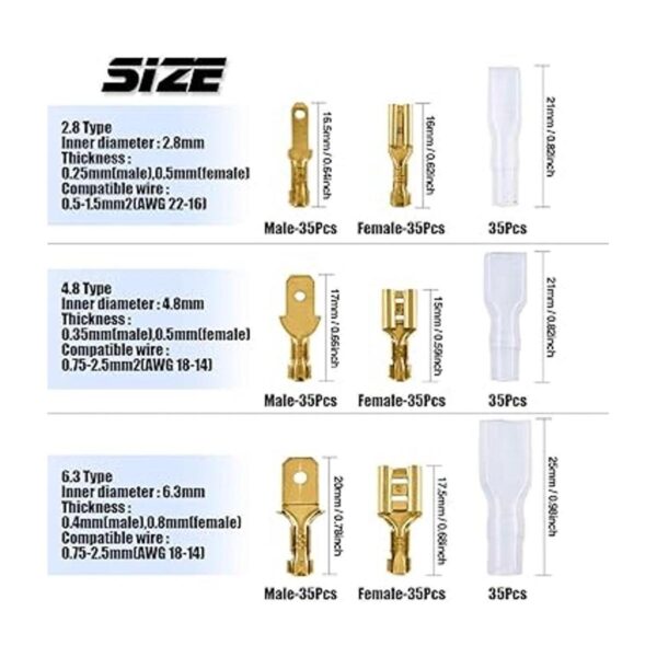 Glarks Alicates de alambre autoajustables AWG2616 05