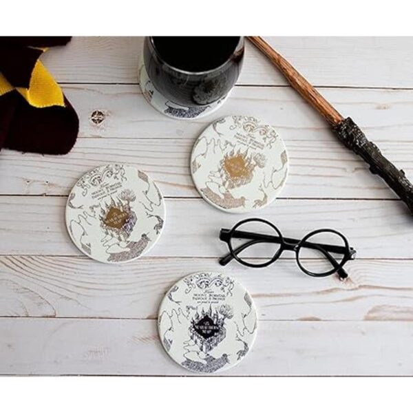 Harry Potter Juego de 4 posavasos de cerámica con diseño_5