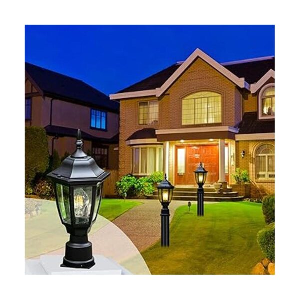 FUDESY Luces de poste para exteriores lámpara exterior_6