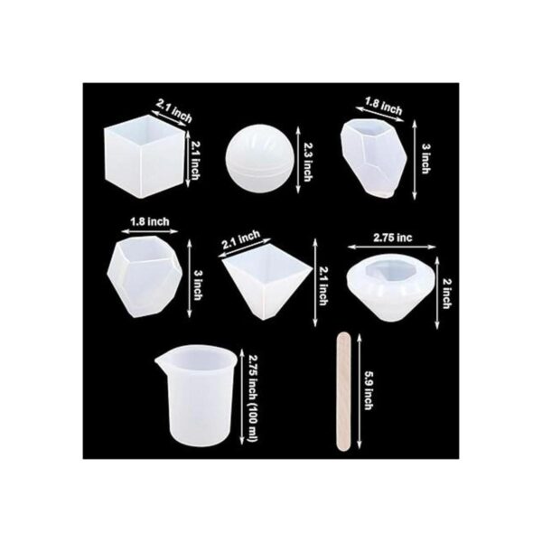 EuTengHao Juego de 18 moldes de resina de silicona