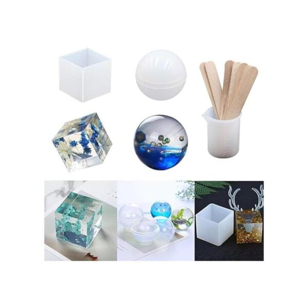 EuTengHao Juego de 18 moldes de resina de silicona