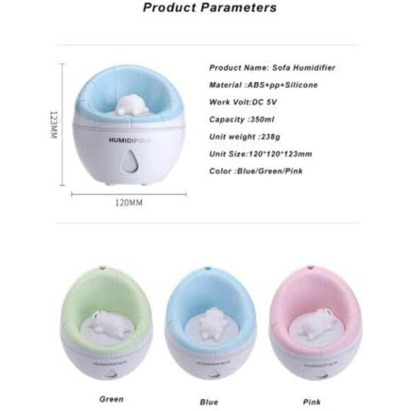 Cotree Humidificador pequeño USB para sofá mini