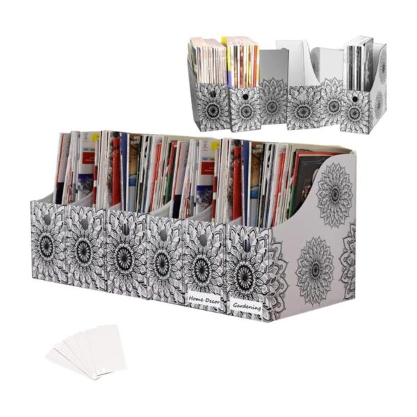 Evelots Soporte para archivador de revistaorganizador de_1