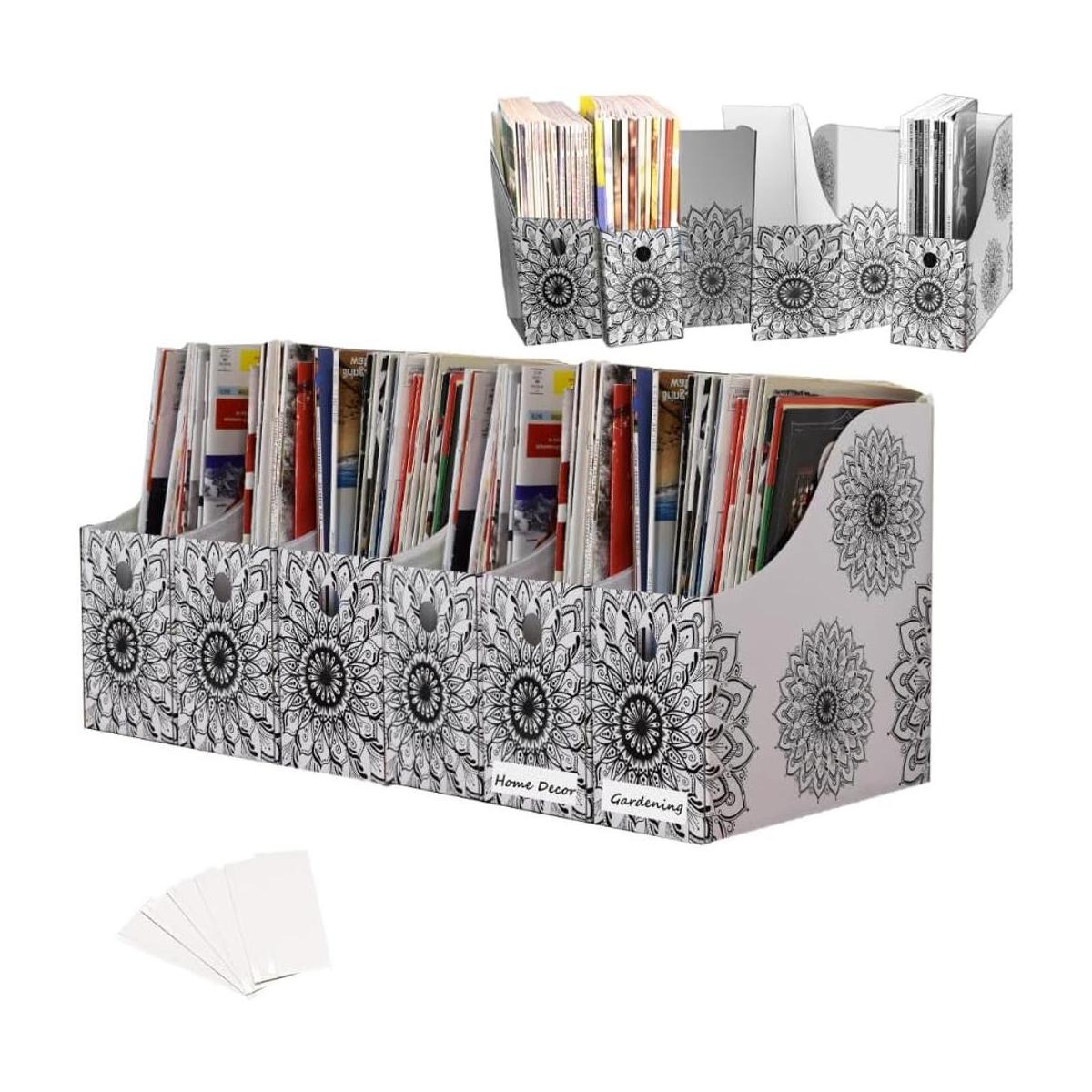 Evelots Soporte para archivador de revistaorganizador de