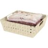 Simplify Bolsa grande con correa tejida cesta decorativa_3