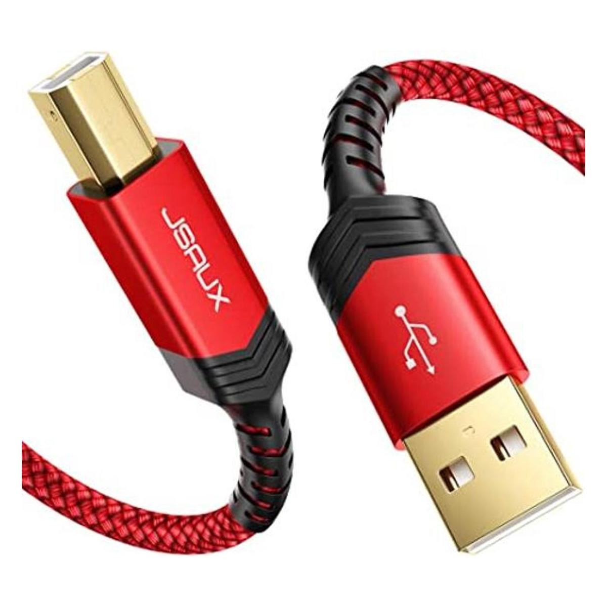 JSAUX Cable de impresora USB 2.0 tipo A macho a B macho