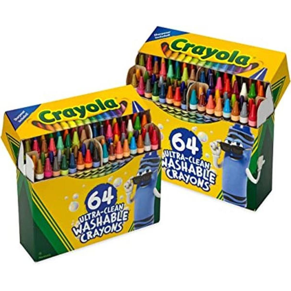 Crayola Crayones lavables de 64 quilates juego de